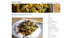 Desktop Screenshot of dinnerdiary.org